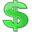 green dollar icon